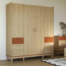 szafa-scandi-szerokosc-190-cm-dab-olejowany-ceglany-czterodrzwiowa-6-szuf