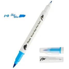 pisak-pentel-dwustronny-brush-sign-pen-twin-blekit