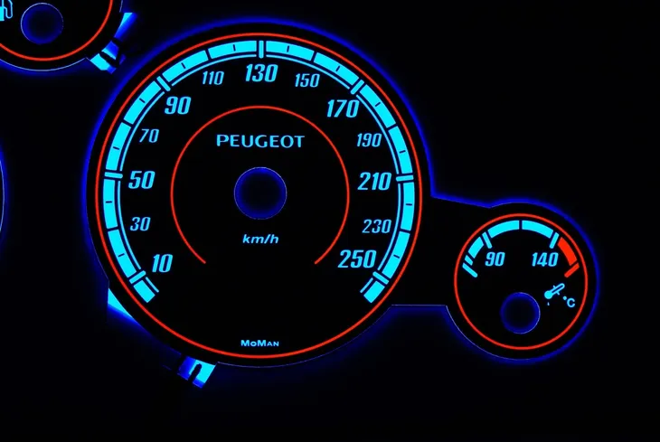 tarcze-indiglo-do-licznika-peugot-407-stan-nowy