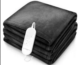 koc-elektryczny-180x200-cm-antracytowy-9-poziomow-grzania-timer-pluszowy