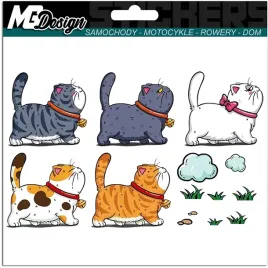 naklejka-na-samochod-auto-spacerujace-kotki-koty-cats-kitties-23x375-druk