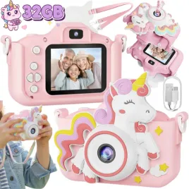 aparat-cyfrowy-dla-dzieci-karta-pamieci-32gb-jednorozec-podwojny-selfie