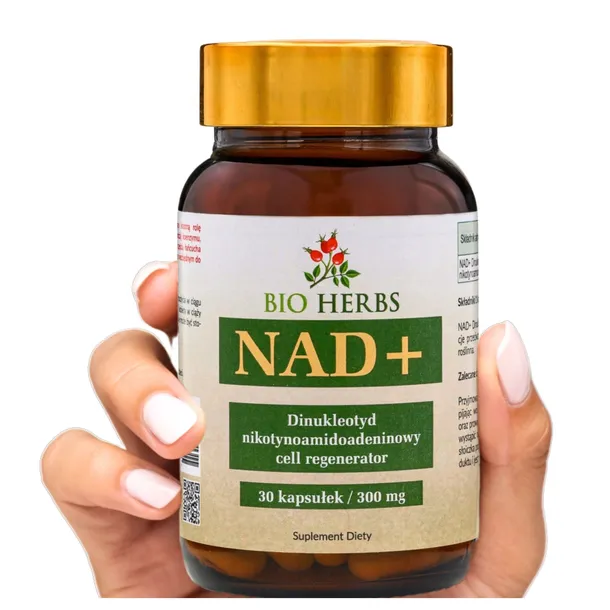 NAD+ DINUKLEOTYD CELL REGENERATOR 300MG 30 KAPS WSPARCIE ENERGII