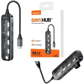 adapter-przejsciowka-5w1-hub-usb-c-do-4x-usb-3-0-usb-c-rozdzielacz-recci