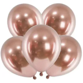 balony-glossy-rozowe-zloto-partydeco-18-5-szt
