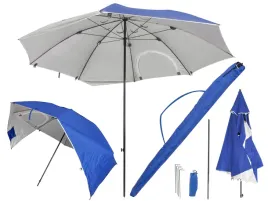 parasol-plazowy-2w1-z-parawanem-namiotem-213-cm-skladany-uv-wentylacja