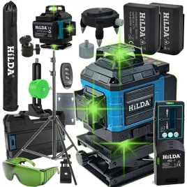 poziomica-laserowa-360-plaszczyznowa-hilda-4d-laser-krzyzowy-statyw-200-cm