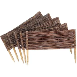 palisada-ogrodowa-zestaw-5-szt-plotek-wiklinowy-do-ogrodu-60x20cm
