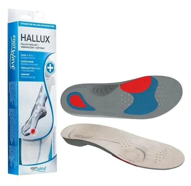 WKŁADKI ORTOPEDYCZNE FootWave Hallux rozm.XS 35-38