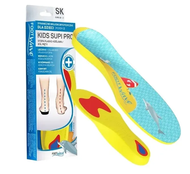 Wkładki ortopedyczne FootWave KIDS SUPI PRO 35-38