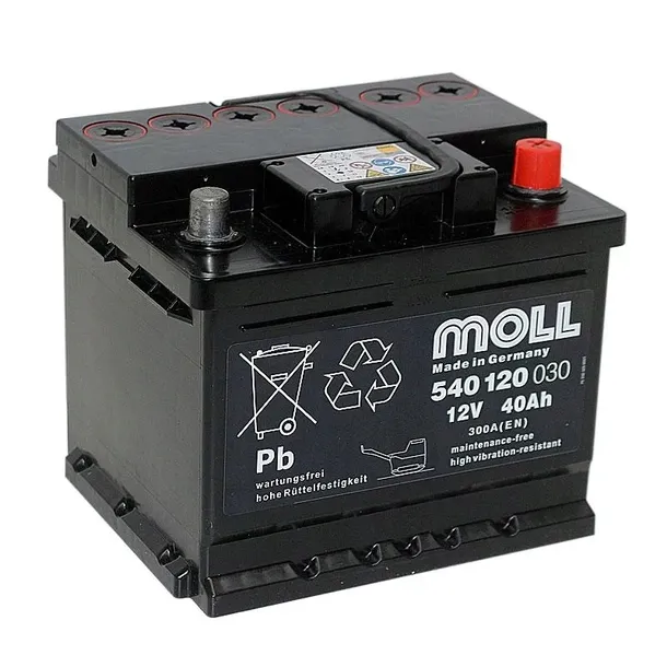 AKUMULATOR MOLL MK54012 40Ah ZAGĘSZCZARKA