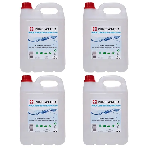 Woda DESTYLOWANA DEMINERALIZOWANA 20L (4x5L)