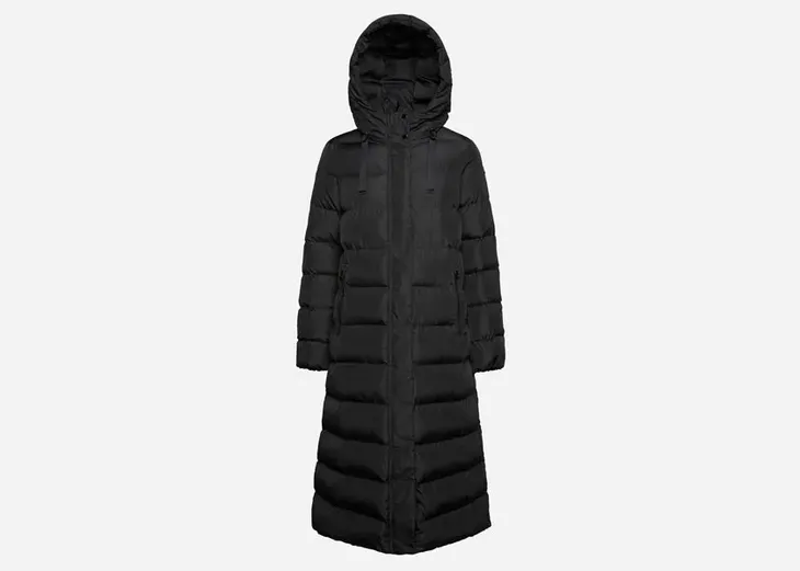 GEOX Płaszcz W3628E T3021 F9000 44 W Anylla Maxi Long Dull Poly