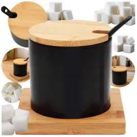 ceramiczna-cukierniczka-z-bambusowa-podstawka-i-lyzeczka-kuchenny-pojemnik