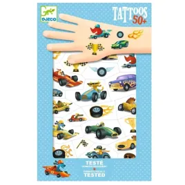 djeco-tatuaze-metaliczne-zmywalne-dla-dzieci-wyscigowki-pojazdy
