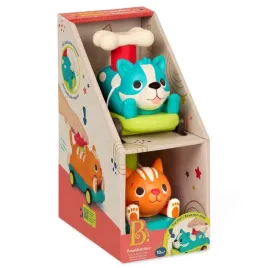 b-toys-zestaw-autek-autka-pawmobiles-kot-i-pies-z-napedem-pushandgo