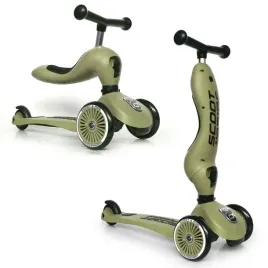 scootandride-highwaykick1-2w1-jezdzik-i-hulajnoga-1-5-lat-olive