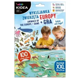kidea-wyklejanka-zwierzeta-europy-xxl-z-gra-naklejki