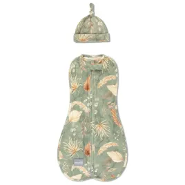 sleepee-otulacz-first-step-z-czapeczka-bohemian-green