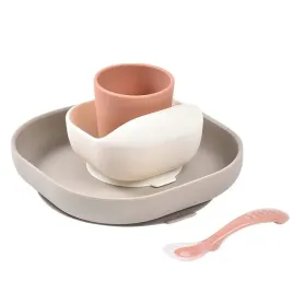 beaba-komplet-zestaw-naczyn-dzieciecych-z-silikonu-z-przyssawka-terracotta