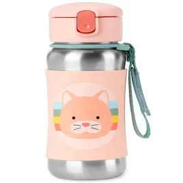 skip-hop-bidon-stalowy-ze-slomka-dla-dzieci-dziecka-kotek-kot-350-ml