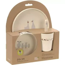 lassig-zestaw-komplet-naczyn-obiadowych-dla-dzieci-tiny-farmer-sheep-goose