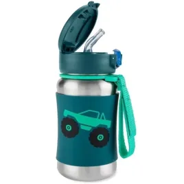 skip-hop-bidon-stalowy-ze-slomka-rurka-dla-dziecka-monster-truck-350-ml