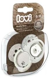 lovi-2x-smoczek-uspokajajacy-silikonowy-buddy-bear-6-18-miesiecy-6m