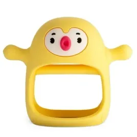 smily-mia-gryzak-silikonowy-z-uchwytem-pingwin-buddy-yellow
