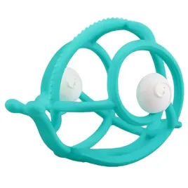 mombella-miekki-gryzak-silikonowy-z-grzechotka-slimak-teal-grzechotka