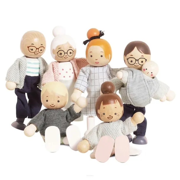 LE TOY VAN Rodzina lalek - laleczki lalki do domku dla lalek