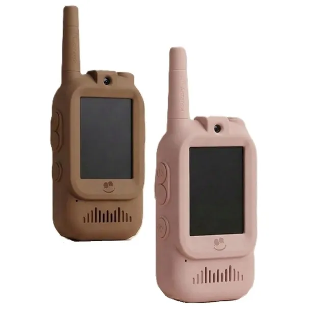 KID TOOKI Video Walkie Talkie dla dzieci z ekranem Pink & Brown, Kidinex