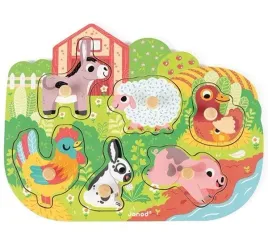 janod-ukladanka-drewniana-puzzle-drewniane-z-uchwytami-zwierzatka-farma