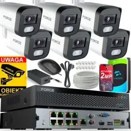 force-zestaw-monitoringu-6x-kamera-ip-2mpx-full-hd-dysk-1tb-rejestrator-poe
