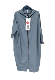wendy-trendy-dluga-bluza-plaszczyk-zapinana-na-zamek-szary