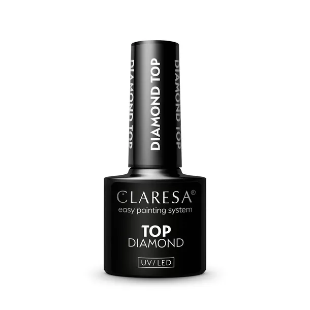 Claresa Top Diamond No Wipe Lakier Hybrydowy Do Paznokci Połysk UV LED 5ml