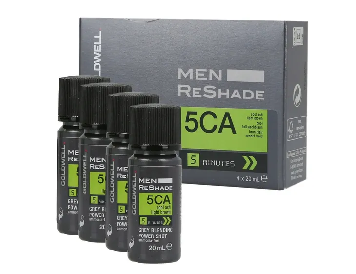 Goldwell Men Reshade Odsiwiacz do włosów 5CA Chłodny Popielaty Brąz 4x 20ml