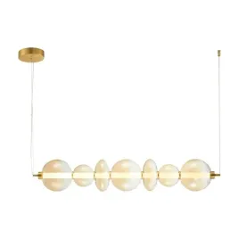 zlota-lampa-wiszaca-nowoczesna-szkalne-klosze-ledowy-zyrandol-kuchnia