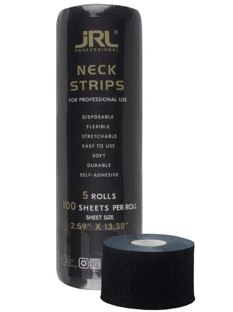 JRL Kołnierzyki ochronne NECK STRIPS Czarne 500 sztuk