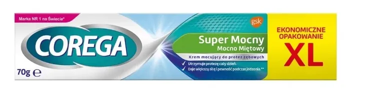 GSK COREGA SUPER MOCNY MOCNO MIĘTOWY 70G
