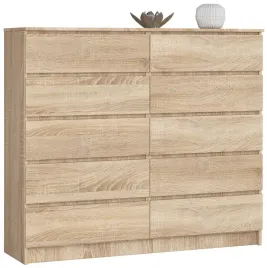 komoda-k140-10sz-clp-pk-dab-sonoma-akord-furniture-factory
