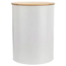 pojemnik-na-zywnosc-metalowy-bialy-z-bambusowa-pokrywka-whiteline-23-l-or