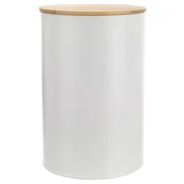 pojemnik-na-zywnosc-metalowy-bialy-z-bambusowa-pokrywka-whiteline-800-ml-o