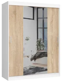 Zdjęcie produktu SZAFA PRZESUWNA 150cm CLP BIAŁA / SONOMA, AKORD Furniture Factory, OP0LSZAB