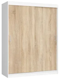 Zdjęcie produktu SZAFA PRZESUWNA 150 cm CLP MONO BIAŁA/SONOMA, AKORD Furniture Factory, OP0L