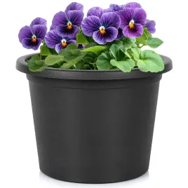 Zdjęcie produktu Doniczka ogrodowa plastikowa czarna okrągła 23 cm, Vilde, 339513.8721037029