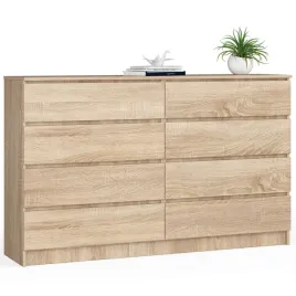 komoda-k160-8sz-clp-pk-dab-sonoma-akord-furniture-factory-kommk1608szsonp