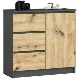komoda-k80-jerry-1d-3sz-pk-grafit-szary-dab-artisan-akord-furniture-fact