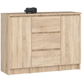 komoda-k100-2d-3sz-pk-dab-sonoma-akord-furniture-factory-kommk1002d3szson
