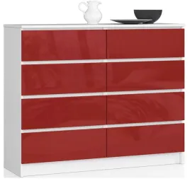 komoda-k-120-cm-8-szuflad-akryl-czerwony-wysoki-polysk-akord-furniture-fac